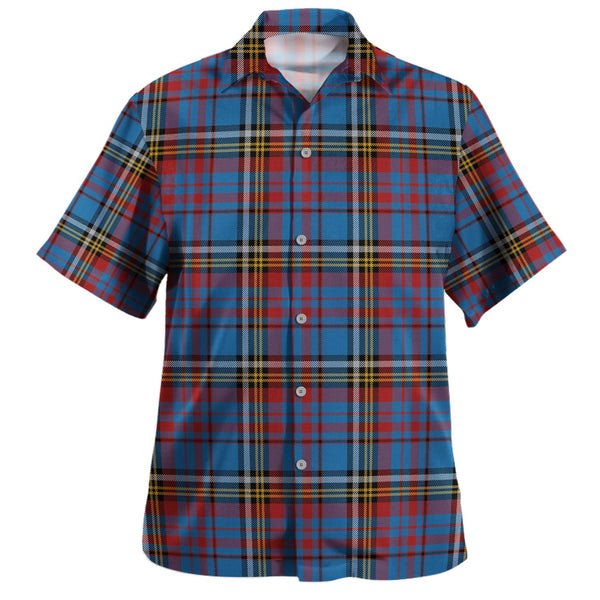 Anderson Blue Westwood Modern Tartan Hawaiian Shirt