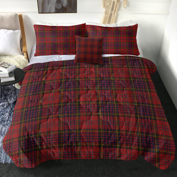 Anderson of Kinneddar Red Modern Clan Badge Tartan Comforter