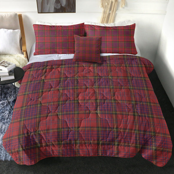 Anderson of Kinneddar Red Weathered Clan Badge Tartan Comforter