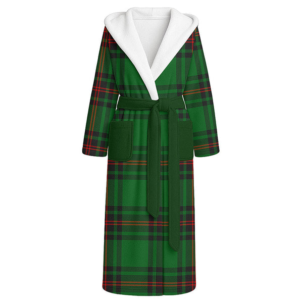 Anstruther Clan Badge Tartan Flannel Hooded Bathrobe