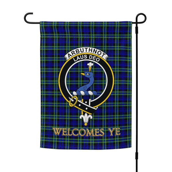 Arbuthnot Modern Clan Badge Tartan Garden Flag