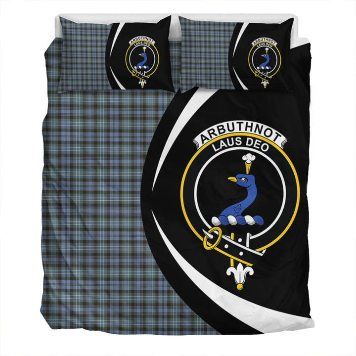 Arbuthnot Weathered Clan Badge Tartan Bedding Set Circle Style