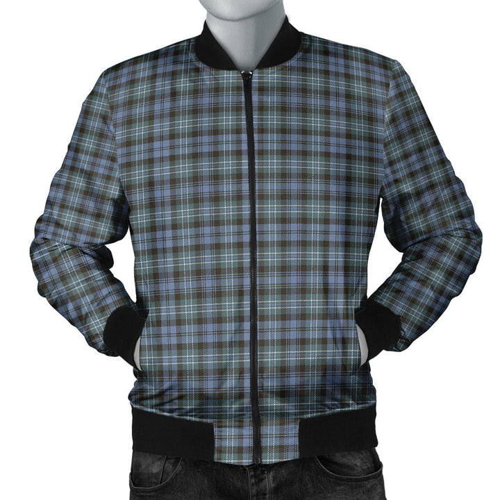 Arbuthnot Weathered Clan Badge Tartan Bomber Jacket