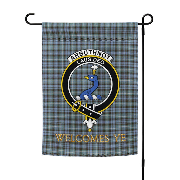 Arbuthnot Weathered Clan Badge Tartan Garden Flag