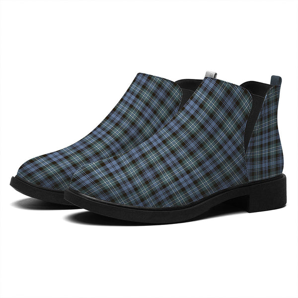 Arbuthnot Weathered Tartan Flat Ankle Boots