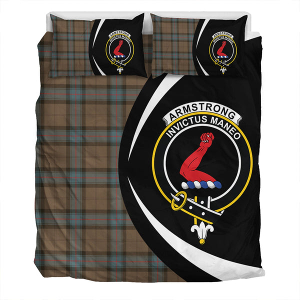 Armstrong Weathered Clan Badge Tartan Bedding Set Circle Style