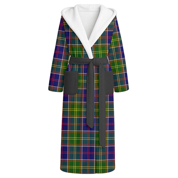 Arnott Clan Badge Tartan Flannel Hooded Bathrobe
