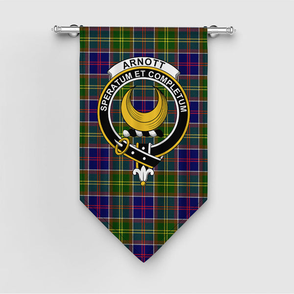 Arnott Clan Badge Tartan Gonfalon