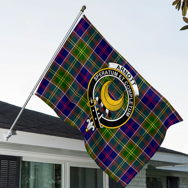 Arnott Clan Badge Tartan House Flag
