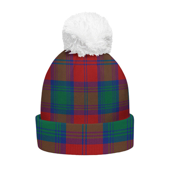 Auchinleck Clan Badge Tartan Bobble Beanie Hat