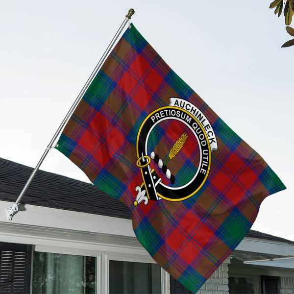 Auchinleck Clan Badge Tartan House Flag