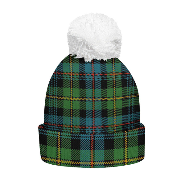 Baillie Ancient Clan Badge Tartan Bobble Beanie Hat