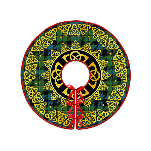 Baillie Ancient Clan Badge Tartan Christmas Tree Skirt Golden Celtic Heritage
