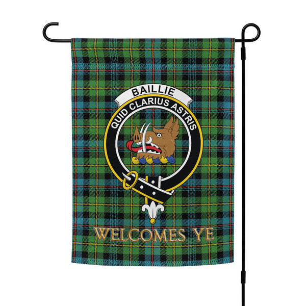Baillie Ancient Clan Badge Tartan Garden Flag