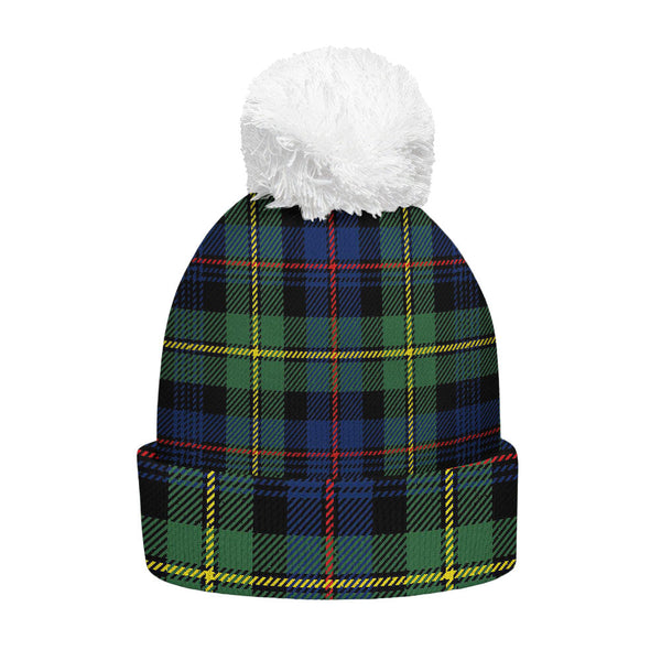 Baillie Modern Clan Badge Tartan Bobble Beanie Hat
