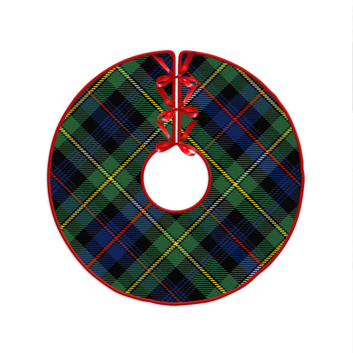 Baillie Modern Clan Badge Tartan Christmas Tree Skirt