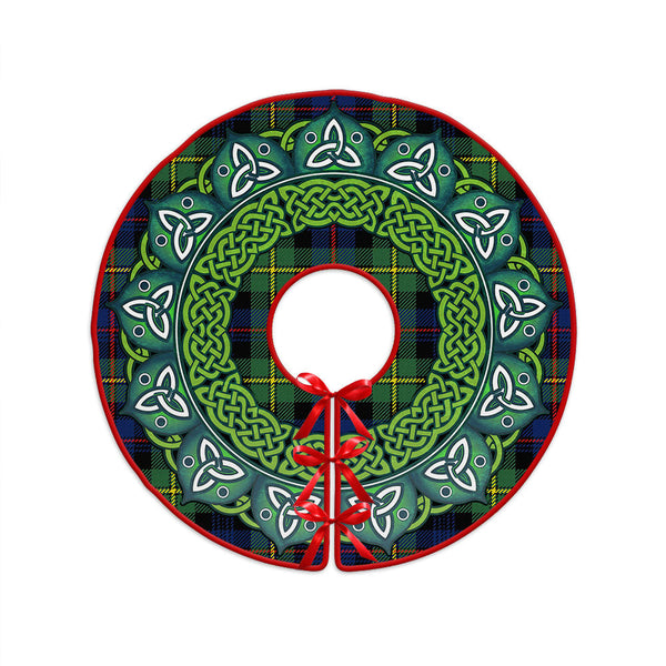 Baillie Modern Clan Badge Tartan Christmas Tree Skirt Heritage Holiday Decor