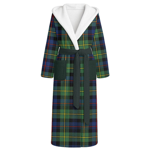 Baillie Modern Clan Badge Tartan Flannel Hooded Bathrobe