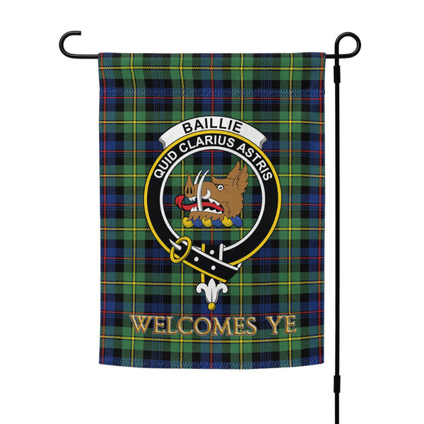 Baillie Modern Clan Badge Tartan Garden Flag
