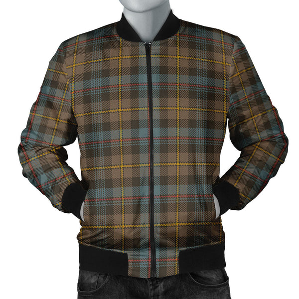 Baillie Weathered Clan Badge Tartan Bomber Jacket