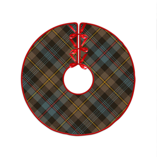 Baillie Weathered Clan Badge Tartan Christmas Tree Skirt