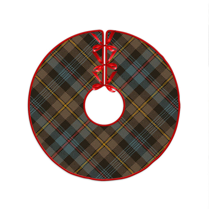Baillie Weathered Clan Badge Tartan Christmas Tree Skirt
