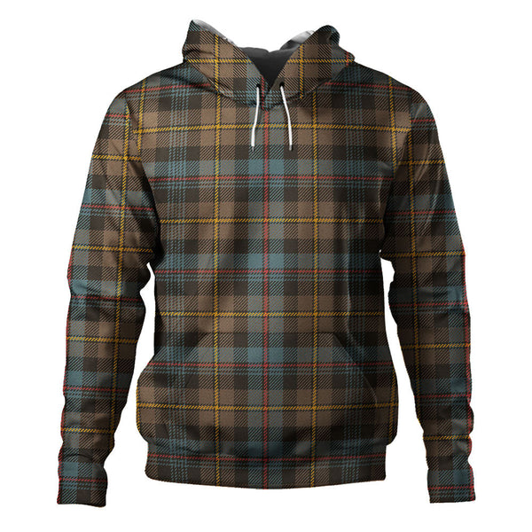 Baillie Weathered Clan Badge Tartan Hoodie