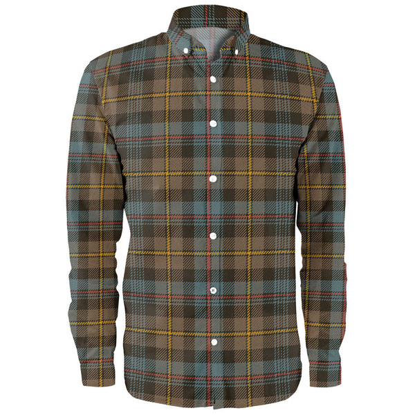 Baillie Weathered Clan Badge Tartan Long Sleeve Shirt