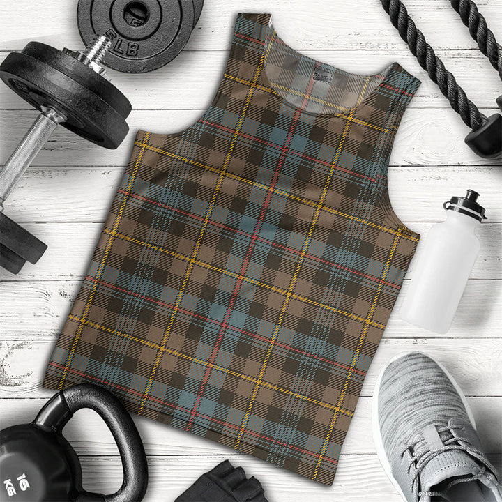 Baillie Weathered Clan Badge Tartan Men Tank Top