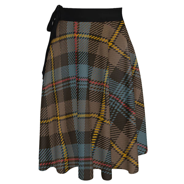 Baillie Weathered Tartan Wrap Skirt