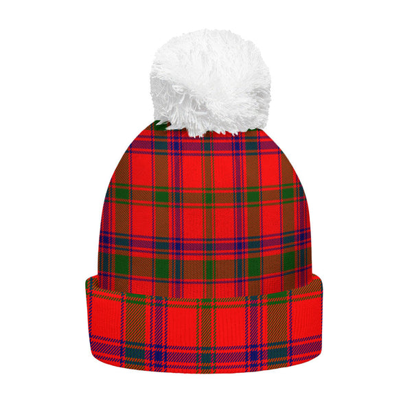 Bain Clan Badge Tartan Bobble Beanie Hat