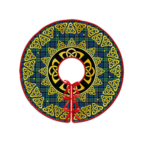 Baird Ancient Clan Badge Tartan Christmas Tree Skirt Golden Celtic Heritage