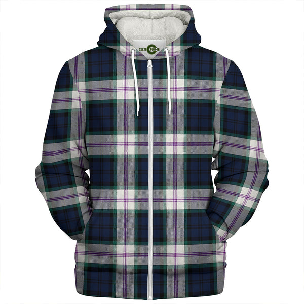 Baird Dress (Baines Dress) Clan Badge Tartan Sherpa Hoodie