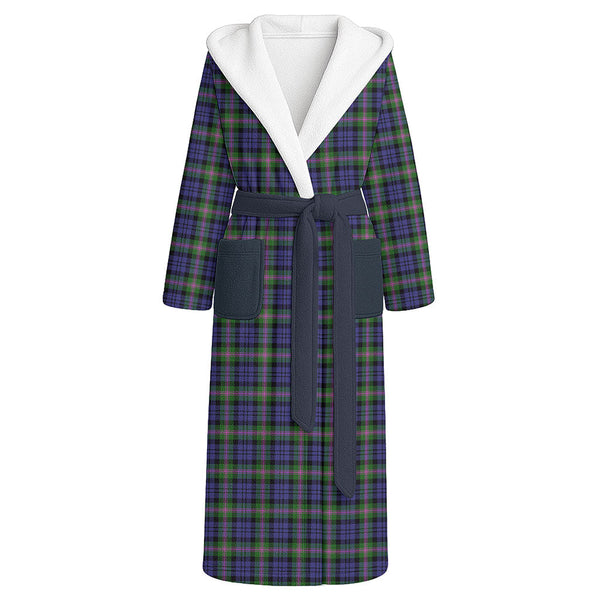 Baird Modern Clan Badge Tartan Flannel Hooded Bathrobe