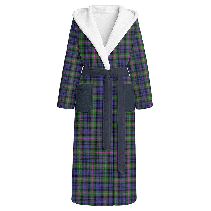 Baird Modern Clan Badge Tartan Flannel Hooded Bathrobe
