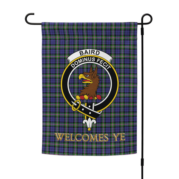 Baird Modern Clan Badge Tartan Garden Flag