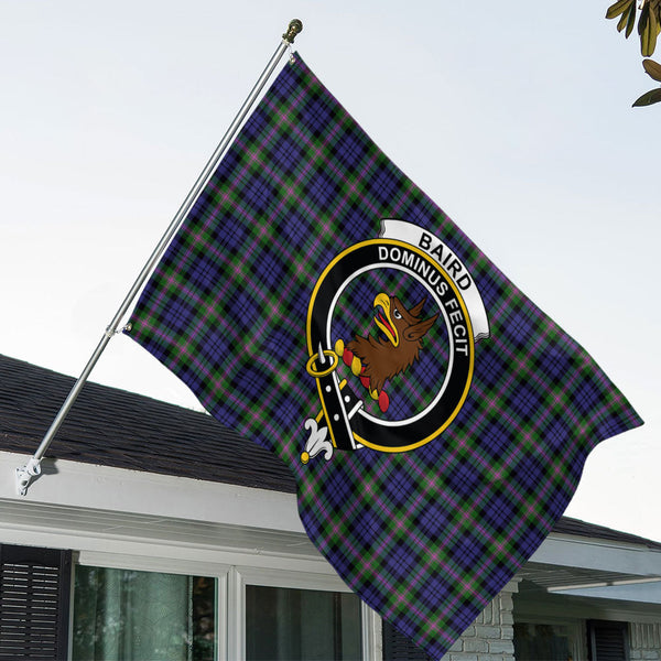 Baird Modern Clan Badge Tartan House Flag