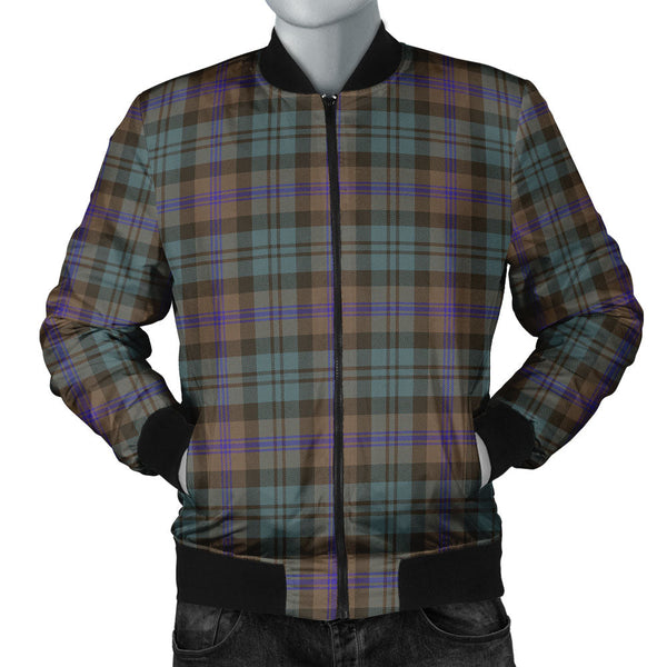 Baird (Baines) Weathered Clan Badge Tartan Bomber Jacket