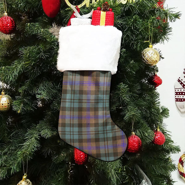 Baird (Baines) Weathered Clan Badge Tartan Christmas Stocking