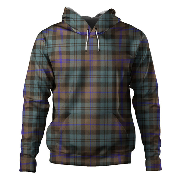 Baird (Baines) Weathered Clan Badge Tartan Hoodie