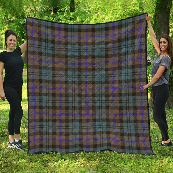 Baird (Baines) Weathered Clan Badge Tartan Premium Quilt