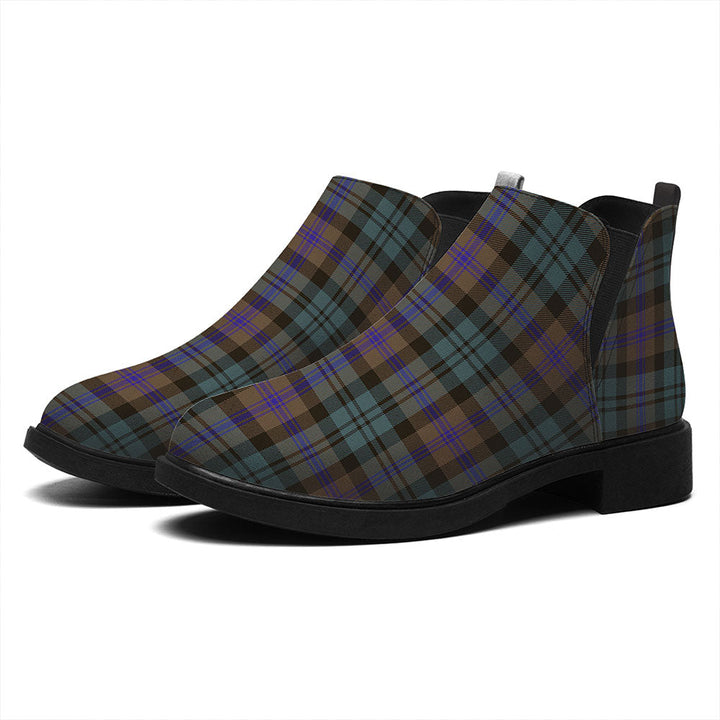 Baird (Baines) Weathered Tartan Flat Ankle Boots