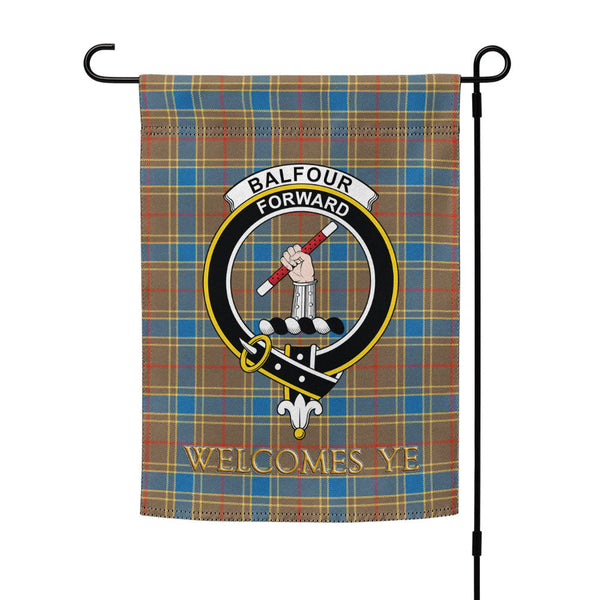 Balfour Ancient Clan Badge Tartan Garden Flag