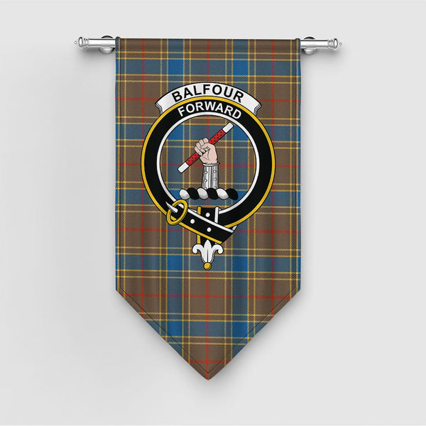 Balfour Ancient Clan Badge Tartan Gonfalon