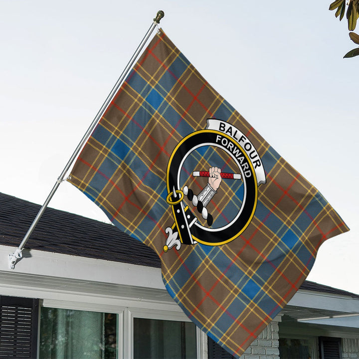 Balfour Ancient Clan Badge Tartan House Flag
