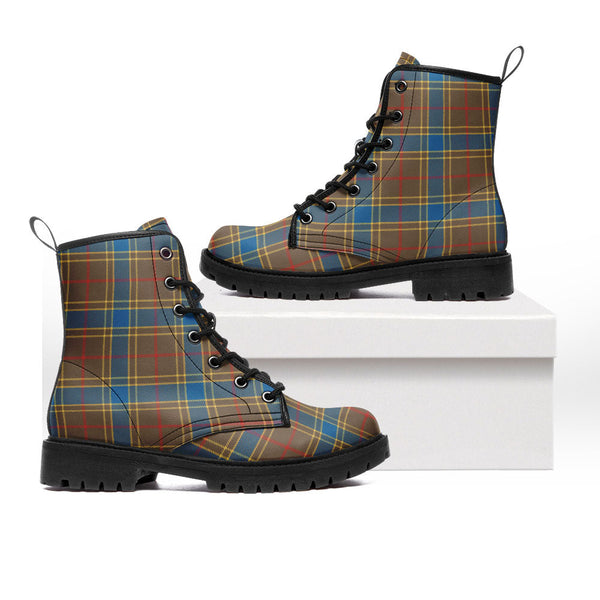 Balfour Ancient Clan Badge Tartan Leather Boots