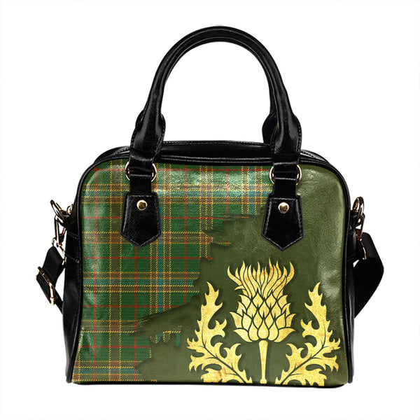 Balfour Hunting Ancient Tartan Shoulder Handbag Thistle Oldest Style