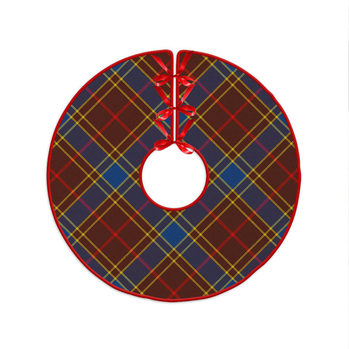 Balfour Modern Clan Badge Tartan Christmas Tree Skirt