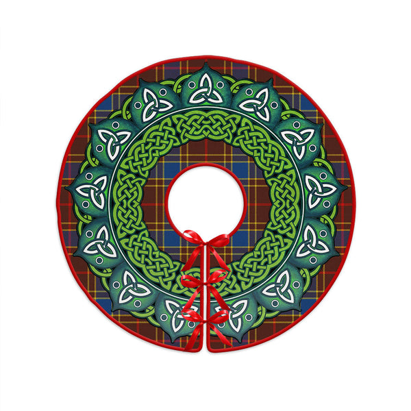 Balfour Modern Clan Badge Tartan Christmas Tree Skirt Heritage Holiday Decor