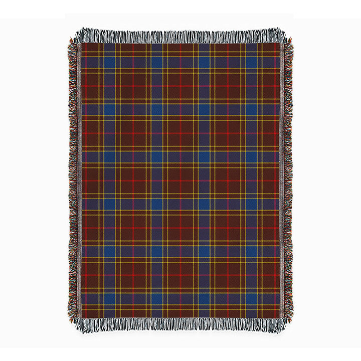 Balfour Modern Clan Badge Tartan Woven Blanket